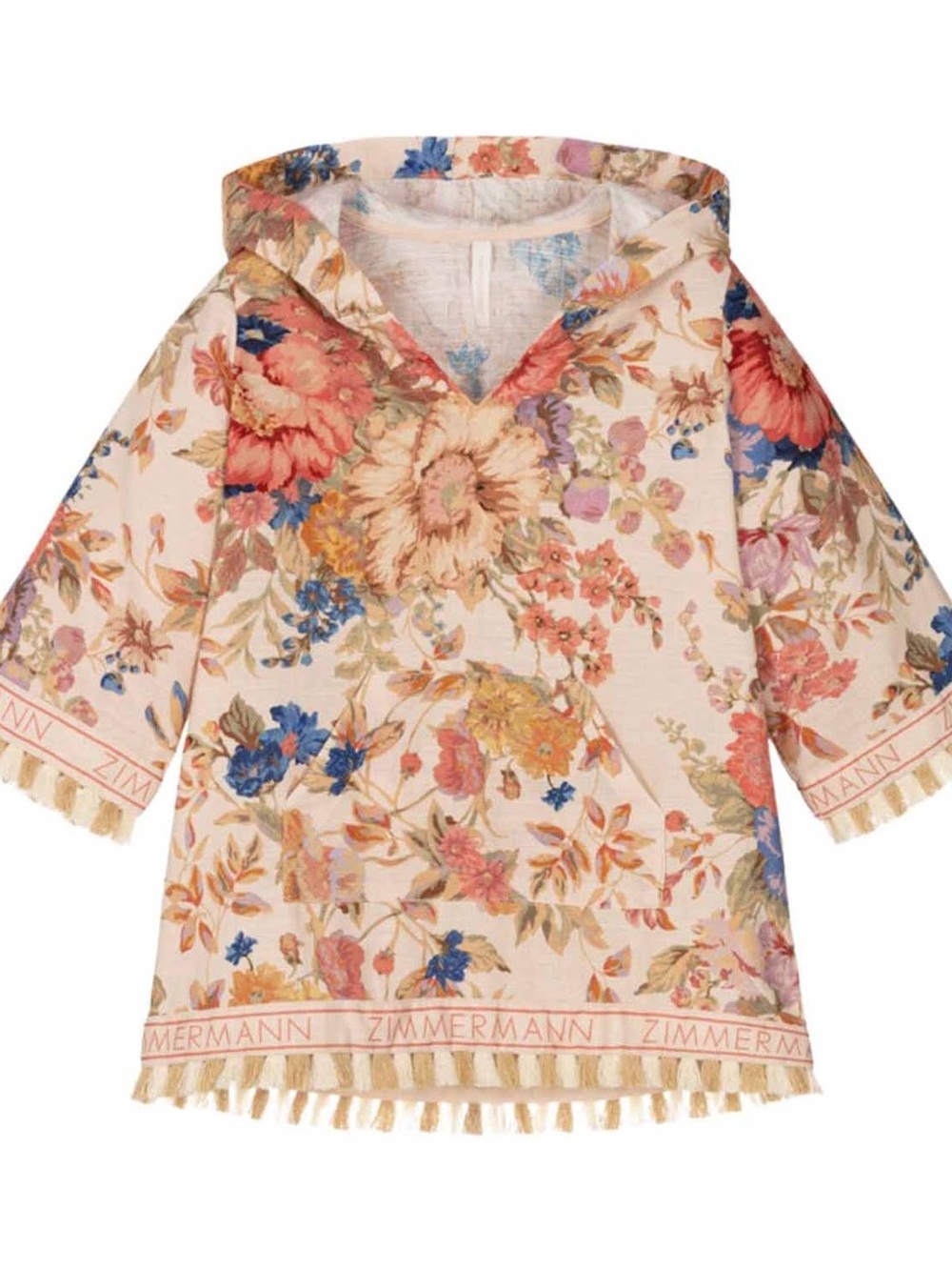 Zimmermann Kids Floral Hooded Tunic size 6